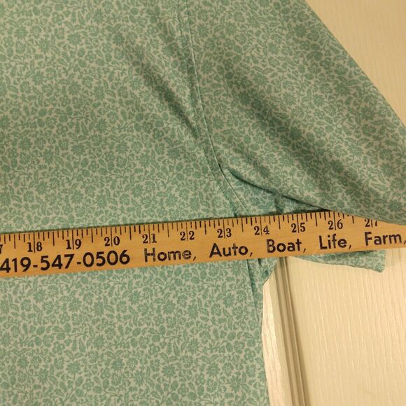 Hickey Freeman Golf polo mens XL Xlarge teal floral all over performance - Picture 5 of 8